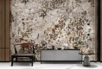 Revêtement mural en pierre naturelle MONO, grandes dalles, aspect granit, mince, léger, moderne, pour intérieur et extérieur, table, dessus de meuble, 5