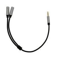 Aksesori ponsel 3.5mm 1 laki-laki ke 2 perempuan kabel Audio Headphone Audio Y kabel Splitter dengan TPE Splitter Earphone ganda
