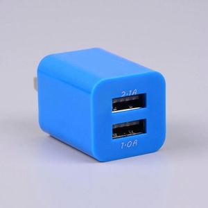 5V 2.1A US Plug USB <b>Charging</b> Dual Port Power <b>Adapter</b> Home Travel Block Wall Charger for Smart Phone - Product Image 3