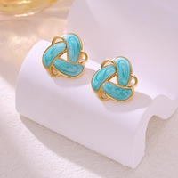 Boucles d'oreilles clous géométriques créatives Gaovo pour femmes, style européen élégant, en acier inoxydable, bijoux d'oreille tendance pour le quotidien