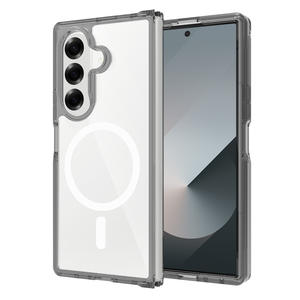 Funda magnética anticaída ultra transparente para Samsung para Galaxy Z Fold 7 TPU PC funda a prueba de golpes Anti-Yellow <span class=keywords><strong>Outlook</strong></span> bisagra fuerte - Product Image 4