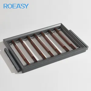 Roeasy R8004D滑动衣柜配件壁橱收纳器软闭合拉出裤架