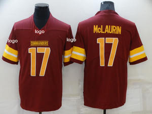 थोक पुरुषों ने अमेरिकी फुटबॉल जर्सी #5 Jayden daniels #17 टेरी मैक्लाउरिन बर्गुडी वांगटन कमांडर जर्सी - Product Image 5