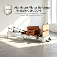 Neues Design Faltbarer Aluminium-Pilates-Reformer Platzsparendes Professionelles Pilates-Gerät zum Fabrikpreis