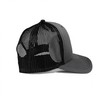Casquette de camionneur structurée à 6 panneaux avec dos en maille, profil moyen, pour adulte, personnalisable avec patch brodé, idéale pour la pêche, fabriquée en usine au Vietnam - Product Image 3