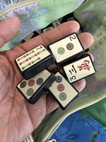 Ensemble de tuiles de mahjong vintage de luxe multicolores, 160 tuiles de mahjong américaines en acrylique pour le divertissement, vente chaude
