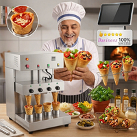 Machine à cônes à pizza commerciale, prix abordable, électrique, automatique, pour la préparation de cônes à pizza, équipement de restauration rapide pour food truck et boutique