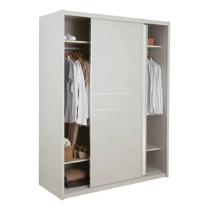 NOVA Modern Beige 2 Sliding Door <strong>Wardrobe</strong> <strong>Single</strong> <strong>Wardrobe</strong> Gloss Painting Bedroom <strong>Wardrobes</strong> With Mirror - Product Image 3