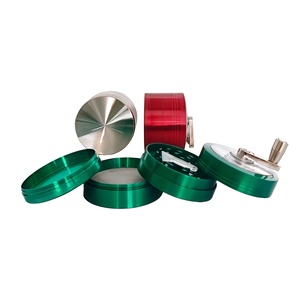 Round Zinc Alloy Manual Modern <b>Herb</b> Grinder with Full Printed Art Design and Customizable Logo for Tobacco Accessories - Product Image 4