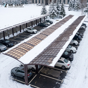 Fabricant professionnel, fourniture directe, abri de stationnement extérieur durable avec structure en aluminium, montage facile, kit de système de carport métallique - Product Image 4