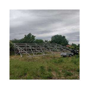 Système de montage au sol pour panneaux solaires photovoltaïques en acier à installation rapide, pour projets solaires résidentiels hors réseau, sur réseau et commerciaux - Product Image 5