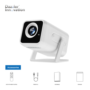 Dazzler Proyector portátil <span class=keywords><strong>Mini</strong></span> proyector 4K Proyector Android | Transmisión 4K y fundición de teléfono | Perfecto para dormitorio/juegos - Product Image 1