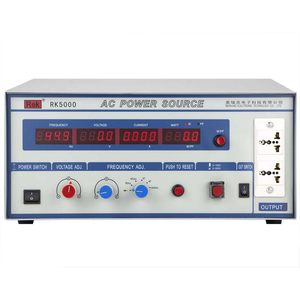 แหล่งจ่ายไฟฟ้าปรับความถี่ได้ RK5000 500VA แรงดันไฟฟ้า 300V ช่วงความถี่ 45 ถึง 70Hz 50Hz 60Hz 2F 4F 400Hz - Product Image 2
