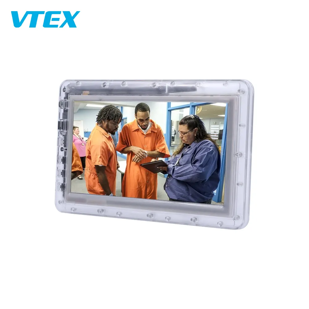 Tablet Korektif Android 8 Inci US Jail Supply Perbaikan Produk Keamanan Jelas Prison Electronics Tablet PC Transparan