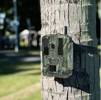 Caméra de surveillance de la faune BSTCAM 4K 48MP avec connexion vidéo et contrôle par application WiFi, portée IR 30m/92ft, détection de mouvement extérieure, LED IR 940nm