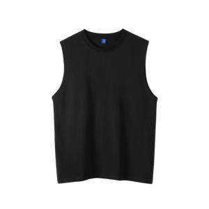 Design personnalisé 100% coton blanc grande taille hommes gilets décontracté Fitness débardeur course Singlet pour hommes - Product Image 4