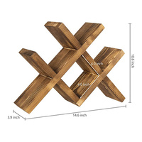 Porte-bouteilles à vin pliable en bois gravé, grand format, avec logo couleur personnalisable, design moderne, décoration d'intérieur, organiseur à vin