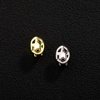 Grilles dentaires Hip Hop deux pièces en forme de rose étoile creuse, or et argent, pour Halloween, accessoire dentaire tendance, vente chaude