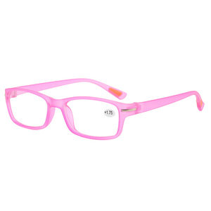 Gafas de lectura 021 con montura cuadrada pequeña, material de PC, cómodas, unisex, con lentes de aumento +1.75 - Product Image 3