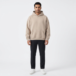 Automne hiver polaire doublé sweat à capuche et pantalon de survêtement ensemble Streetwear pull à capuche survêtement hommes sweats à capuche - Product Image 1