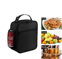 Boîte à lunch pour hommes femmes adultes petit sac à lunch pour bureau travail pique-nique boîte à lunch portable réutilisable, noir