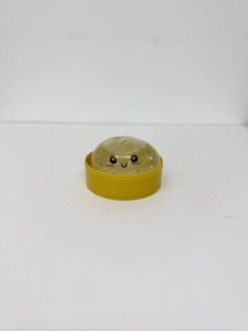Bolas Antiestrés Sensoriales Blandas de Descompresión con Purpurina en Forma de Dumpling Bao Bun, Juguetes Fidget para Aliviar el Estrés con Caja Vaporizadora - Product Image 3
