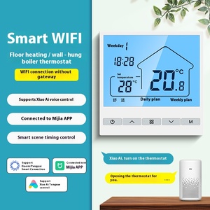Nhà máy trực tiếp thông minh nhiệt cho khách sạn sưởi ấm sàn OEM/ODM wifi màn hình cảm ứng lập trình 220V thiết kế hiện đại - Product Image 2
