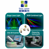 Diode laser verte haute puissance 520 nm 500 mW, boîtier TO9 9 mm, module LD 6,2 V 1000 mA pour éclairage de scène, spectacle laser RGB, scanner oral