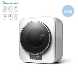 Machine à laver compacte portable blanche de 3 kg, mini-sécheuse alimentée par batterie pour usage domestique, pour dortoirs, appartements - Product Image 3