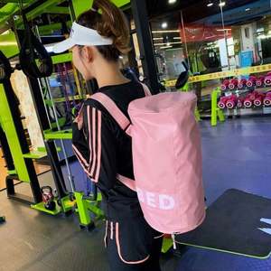 Sac de voyage cylindrique grande capacité, sac de sport pour les voyages de courte distance, sac de sport pour la salle de sport avec compartiment pour chaussures - Product Image 3