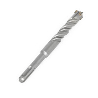 Foret à percussion à marteau électrique quadrilatère 6mm foret central en alliage d'acier au tungstène pour mur de tige d'acier en béton