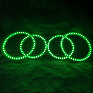 Anelli <span class=keywords><strong>Halo</strong></span> RGBW SK6812 a Prezzo Economico di Fabbrica, Luci Angel Eyes da 90mm Rosso Bianco per Fari Auto - Product Image 2