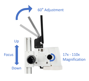 Per microscopio ottico digitale integrato 1080p H-D-M-I elettronica per riparazione di telefoni cellulari misurazione ottica Video - Product Image 4