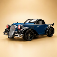 DZ 1/16 Klassisches RC-Drift-Auto 4WD mit Bürstenmotor, 7 LED-Lichtmodi, Rücklichtern, Hochgeschwindigkeits-Elektro-Hobbyfahrzeug