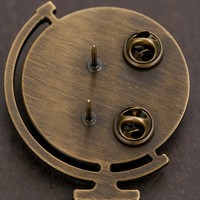 Spille Personalizzate in Smalto Duro, Distintivo da Bavero a Forma di Globo Antico, Spilla Vintage con Mappa del Mondo per Regalo da Viaggiatore - Produttore