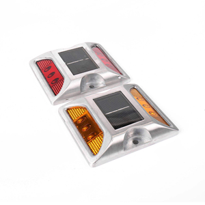 Baliza de Tráfico Reflectante para Montaje en <span class=keywords><strong>Suelo</strong></span>, Luz Estroboscópica de Advertencia de Seguridad Vial - Product Image 2