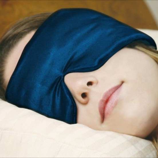 2021 Amazon Hot Bán Biểu Tượng Tùy Chỉnh Quá Khổ Ngủ Mask 100% Silk Weighted Ngủ Mask Điều Chỉnh Ban Nhạc 3D Mặt Nạ Ngủ