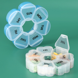 Organizador de Pastillas con Logotipo Personalizado SUNSHING, Pastillero Redondo de 7 Días, Estuche de Viaje para Vitaminas y Suplementos, Aceites de Pescado - Product Image 3