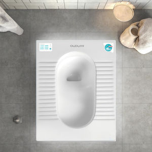 السيراميك المدمج في منصة نظام تدفق الجاذبية تصميم حديث سهلة التنظيف OUDU S القرفصاء المرحاض W.C - Product Image 1