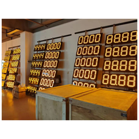 88.88 LED station-service panneau d'affichage numérique numéro de prix avec cote IP65 et contrôle d'application pour panneau de pylône extérieur