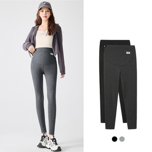 Pantalon de <span class=keywords><strong>maternité</strong></span> L-6XL grande taille Leggings automne et hiver vêtements d'extérieur avec pantalon en coton chaud épaissi en <span class=keywords><strong>polaire</strong></span> - Product Image 2
