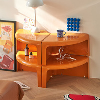 Thé/café et table de chevet circulaires d'épissage minimaliste nordique de luxe léger pour le salon
