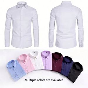 ออกแบบเสื้อเชิ้ตแขนยาวกันยับแบบ OEM ตามสั่ง ผ้าดูแลรักษาง่าย สำหรับชุดยูนิฟอร์มบริษัทและพนักงาน - Product Image 6