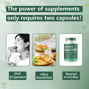 Cápsulas para el Cuidado de los Nervios Naturales y Saludables OEM/ODM, Fortalecen la Salud Nerviosa Basadas en Nutrientes para los Nervios, SUPLEMENTO DIETÉTICO - Product Image 4