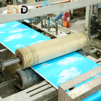 Paneles de Techo Suspendido de PVC Duradero de 7 mm de Espesor, Resistentes al Fuego, para Decoración de Hoteles y Apartamentos