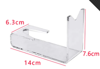Support de présentation transparent en acrylique en forme de U pour pistolets, porte-armes de collection, présentoir pour modèles de pistolets jouets, vente en gros