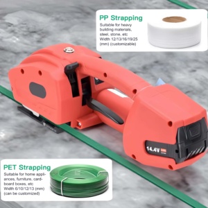 Reggiatrice Cordless K2 Nuova Generazione, Alimentata a Batteria al Litio 14.4V, Strumento per Imballaggio con Nastro PP PET a Fusione a Caldo per Fabbriche - Product Image 4