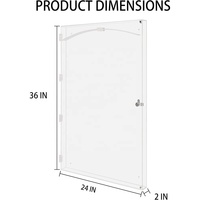 Cadre de présentation de luxe en acrylique pour maillot de football/hockey ou moto, avec protection UV à 98 %, durable, noir