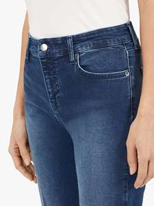 Vente en gros Pantalons décontractés pour femme taille moyenne personnalisés Streetwear à la mode Jeans à carreaux coupe droite skinny grande taille Lavage à l'eau de Javel d'automne - Product Image 5