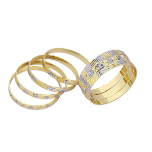 Bracciale di lusso all'ingrosso della fabbrica JXX vendita calda in Nord America 14k placcato oro braccialetto in ottone gioielli per le donne - Product Image 5